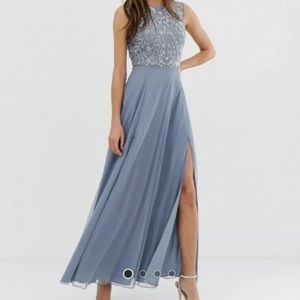 Asos embellished maxi dress size 4